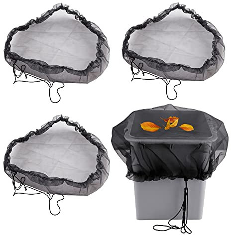 TETHYSUN 3 x Netz-Abdeckung für Regenfässer, Wassersammelbehälter, Regenerntewerkzeug, schützt Mücken und Schmutz von Ihrem Regentonne.