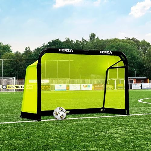 FORZA POD Tor | Pro Alu50 Tragbares Pop-Up-Trainingstor mit Netz und Tragetasche, Schnellaufbau | Leicht und robust fürs Training