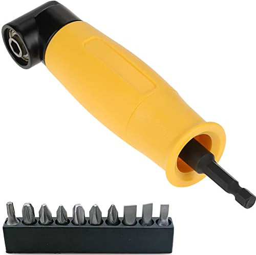 90 ° Winkelvorsatz, Winkelschrauber Vorsatz Adapter Sechskant Schaftverlängerung Schraubendreher Bohrer Buchse Halter Adapter Hülse