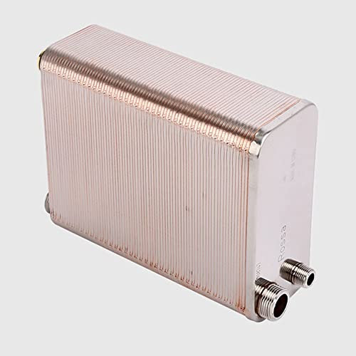 Macchinari e Attrezzature 120 Piastre in Acciaio Inox Scambiatore di Calore in Acciaio Inox Tipo di Piastra brasata Scaldabagno (Color : Different Side)