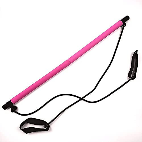 Fitness Schwingstab Pilates Yoga Stange Tremor Bar vibrierende Fitness-Stange Elasticiteit Arm Vibrerende Staaf Pilates Yoga Staaf Afneembare Elastische Staaf Fitnesspaal Hele Lichaam Vibratie Swing S