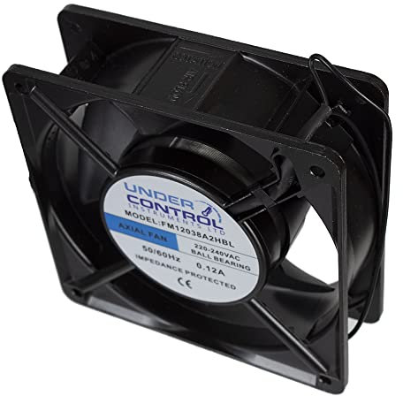 UCI 120mm Cooling Fan 240V Fan 120 x 38mm AC Axial Cooling Fan Dual Ball Bearing Brushless Cooling Fan For Ventilation Exhaust Fan Replacement