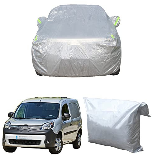 TTLDA Bâche Voiture, pour Renault Kangoo Express Maxi Compact Van Housse Véhicule Exterieu Doublure Coton Respirant Etanche Anti Grele Anti Pluie,Kangoo Maxi