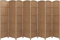 Room Divider 8 Panel Wall Partition Privacy Screen Area Separator Foldable (8Panel-Natural)