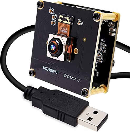 Svpro USB Kameramodul Autofokus 48MP Industrieplatinen Kamera 8000x6000 High Definition für Höhenmesser, Automatische Fokussierung UVC Plug and Play für Machine Vision