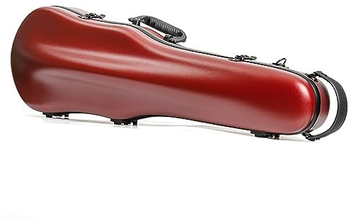 COYOUCO Geigenkoffer, 4/4 Violin Hartschalenkoffer in voller Größe Professioneller Geigentaschen-Rucksack-Stil, Jazz Rot