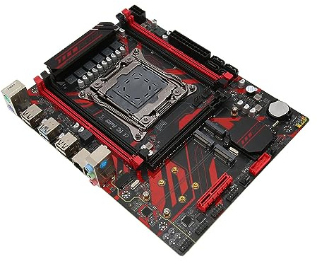 X99 LGA 2011 V3 Motherboard mit 4 DDR4-Steckplätzen, Zwei M.2-Steckplätzen, LAN-Karte, Mehreren Erweiterungssteckplätzen, Unterstützt Prozessoren der Serien Core I7 und E5 V3 V4