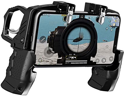VBESTLIFE Contrôleur de Jeu Mobile pour PUBG, Joystick à Boutons de Déclenchement de Tir, Manette de Jeu à Quatre Doigts pour Tous les Smartphones de 4,7 à 6,5 Pouces