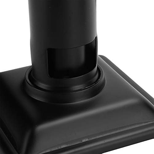 Bocchetta per doccia in acciaio inox 304, griglia di copertura rimovibile, nera, 10 x 10 cm, vernice nera ad alta temperatura, facile da installare