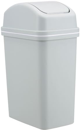 Pattumiera con coperchio ribaltabile, bidone della spazzatura da 10 litri con coperchio apribile, bidone della spazzatura per il bagno, cestino della spazzatura della cucina a prova di perdite, bidone