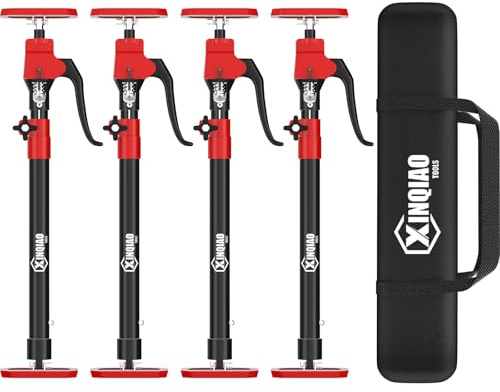 XINQIAO Montagestütze für die Schrankmontage, Schwerlast-Deckenstütze mit Verstellbarer Teleskopstange von 60 cm bis 115 cm, 4 Stück