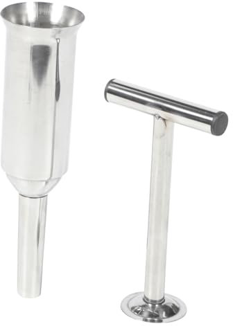 Cabilock Manual Stainless Steel Sausage Stuffer Meat Filling Tool Non-Rusting Home Sausage Maker Supplies