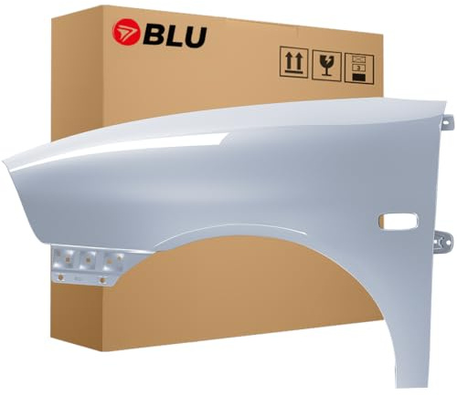 BLU Premium Kotflügel Passend für Seat Ibiza Cordoba (6L - III 3. Generation) LS5T Links Blau | 2002-2008 | Vorderseite Vorne | Verzinkt & Lackiert | Einbaufertig