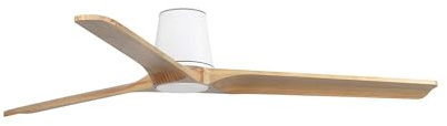 Faro Heypine Ventilador de techo grande de 3 aspas, blanco mate, pino