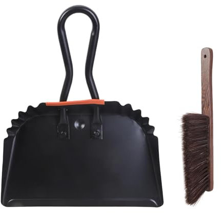 Metal Large Heavy Duty Dustpan And Broom Brush Set Handheld Cleaner Tool Kits For Easy Grasping And Efficient Cleaning