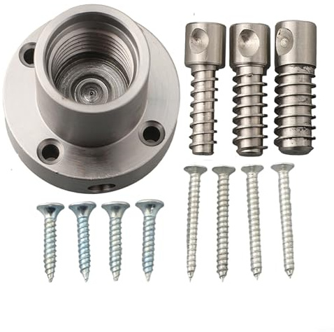 Gdfnmogo Portabrocas de tornillo de placa frontal de torno de carpintería de 2 pulgadas, portabrocas de acero roscado de 1 pulgada x 8 TPI para tornos de carpintería, metal de larga duración