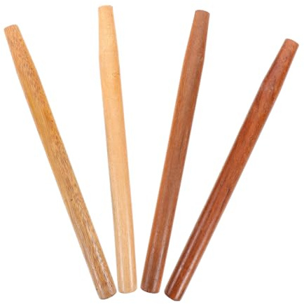 SOIMISS 4 Pcs Hardwood Replacement Handles for Shovels Hoes and Sickles Long Ergonomic Wooden Handles with Comfortable Non-Slip Grip Fit Gardening Hand Tool Parts