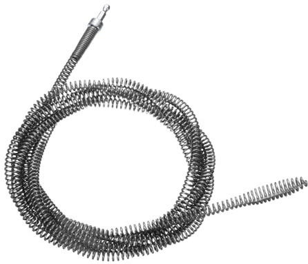 QUARKZMAN Câble De Vidange 2/5 (10mm) Dia. 13.1ft Câble De Dégorgement Avec Connecteur Flexible Pour Déboucher Les Cheveux Pour Salle De Bains Cuisine Toilette Baignoire Évier Égout