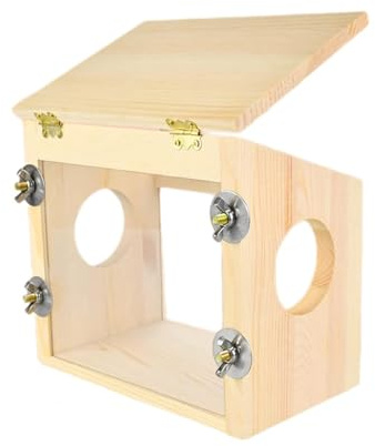 DXEHSEUY Hamsterhus i trä, landskapsarkitektur, hamster, gömställe för råtthamstermöss