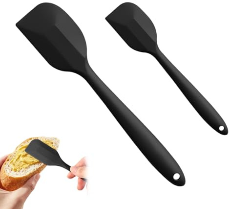 Androxeda 2 Spatole in Silicone, Spatole da Cucina Professionali, Utensili da Pasticceria e Decorazione Torta, Set Utensili da Cucina