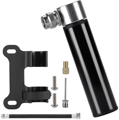 Bike Pump for Cannondale SC600 SC800 Scalpel Scalpel Carbon Scalpel LAB71, Portable Bicycle Pump Mini Aluminum Alloy Bike Hand Pump with Valve Adapter Ball Needle Compact Manual Air Pump