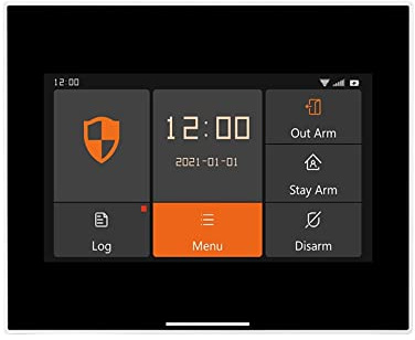 Tuya Smart Smart Home Alarm System WiFi gsm Protección de Seguridad Kit de Ladrones Smart Life Aplicación Control Remoto OTA con Sensor de Movimiento de Sirena(Alarm Panel x 1)