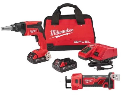 Milwaukee Drywall Screwgun Kit with Cutout Tool 2866-22CTP
