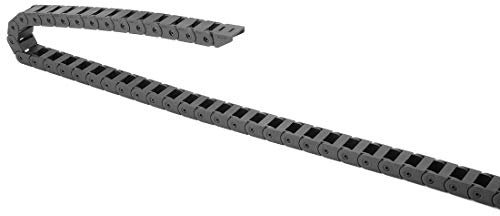 sourcing map Chaîne porte-câbles glisser connecteur type fermé fin R18 10x15mm 1,5M