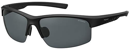 Polaroid Pld 7018/n/s 807/M9 BLACK Sunglasses Men's Polycarbonate, Standard, 68