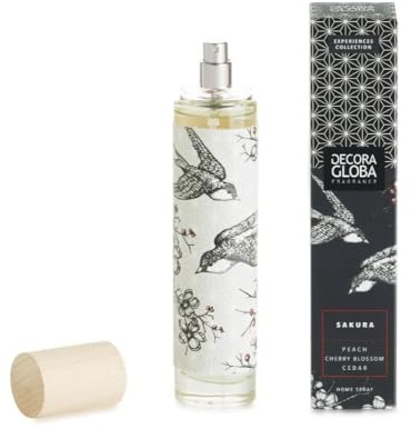 DECORAGLOBA - Raumspray und Lufterfrischer 100 ml - Kirschblüte Duft - Natürliches Duftspray