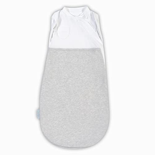 VABY – Baby Schlafsack für Neugeborene, 2 in 1, Oeko-TEX®, Schlafsack aus Baumwolle und Bambus, mit Reißverschluss, Neugeborenen Schlafsack (0-4 Monate), Junge und Mädchen, 1.5 TOG