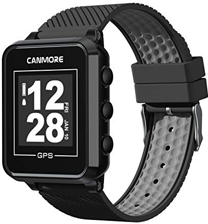 Canmore TW353 Golf-GPS-Uhr, kontrastreiches LCD-Display, leichtes Golfzubehör,Schwarz