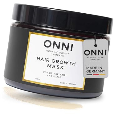 ONNI – Haarmaske für Haarwachstum 500ml – Haarkur mit Follicusan & Koffein – Hair Growth Mask pflegt Haar & Kopfhaut – mit feuchtigkeitsspendenden Extrakten – vegan, silikon-, paraben- & sulfatfrei