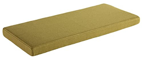 AFEBOO Bankkissen 2/3-Sitzer für drinnen und draußen, Gartenbankkissen, Schaukelsitzkissen, weiche waschbare rutschfeste Sitzmatte für Terrasse, Küche, Essbank, Schaukelstuhl (Grün, 90 x 50 x 5 cm)