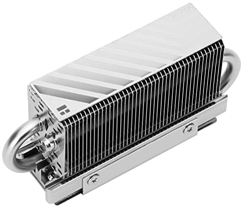 Thermalright HR10 2280 SSD Cooler,2280 SSD Heatsink Kühlung,Doppelseitiger Kühlkörper,2 Heatpipes, Mit Thermal Silikon Pad für 2280 SSD PC und Computer,High Performance SSD Cooler(Silbrig)