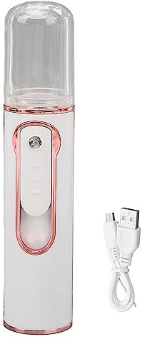 HUAOSN Práctico Nano Pulverizador de Niebla, Nano Facial Portátil, Mini Vaporizador Facial, Pulverizador de Niebla Recargable USB con Tanque de Agua Visual de 30 Ml, Hidratante Facial