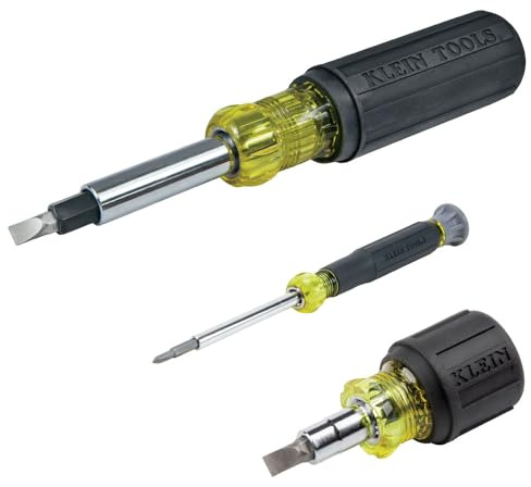 KLEIN TOOLS Multi-Bit Screwdriver and Nut Driver Set (3-Piece)