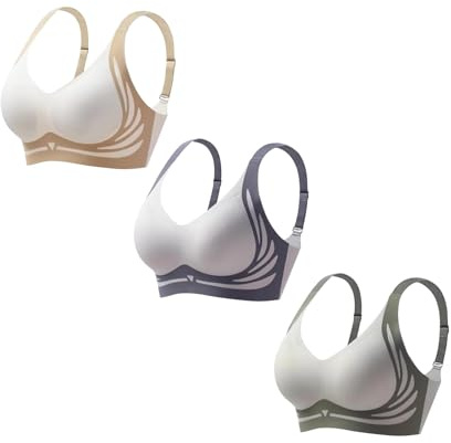 Hebender Anti-Sagging Wireless Push-Up BH, atmungsaktive Brust gesammelt Nahtlose Anti-Sagging Dessous Shaping BHS Push-up-BH zum Anheben, Anti-Aging, kabellos, Push-Up-BH, gerafft
