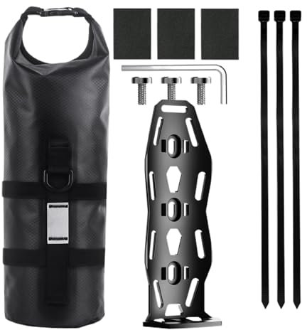 Bikes Gabeltasche – 5L Fahrradtasche Satteltasche Reflektierende Streifen | Multifunktionale Fahrradtasche für Gepäckträger | Wasserdichte Fahrradtasche für City Commuting, Bikepacking Abenteuer,