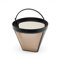 Solis Permanent Gold Filter, Kaffee Zubehör für Filterkaffeemaschine, Kaffeefilter wiederverwendbar & spülmaschinenfest, Dauerkaffeefilter für gemahlenen Kaffee, golden