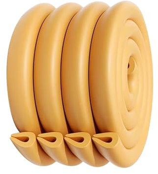 BVDHASDBT Kantenschutz für Möbel, Tische, Wand, Schaumstoff, U-Form, strapazierfähig, weicher Schaumstoff, Möbelkantenschutz, für scharfe Ecken und Kanten (Holz, 2 m)
