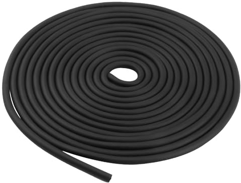 Asta di supporto per fessure e giunti, 6 mm x 5 m, riempitivo in schiuma nera, espandibile, per giunti di espansione in calcestruzzo, porte e finestre