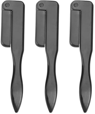 FRCOLOR 3pezzi Pettini per Sopracciglia Pieghevoli per Ciglia Setole per Cura del Trucco Strumenti Pratici per Separare e Allungare le Ciglia