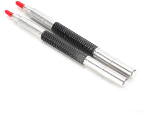 SPORTARC Penna per tracciare in acciaio inossidabile, punta doppia in carburo di tungsteno per la marcatura di superfici dure