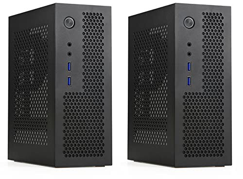 Kufughty 2X A09 HTPC Computer Case Mini ITX Gaming PC Chassis Desktop Chassis USB 3.0 Computer Case Home Computer Case Nero