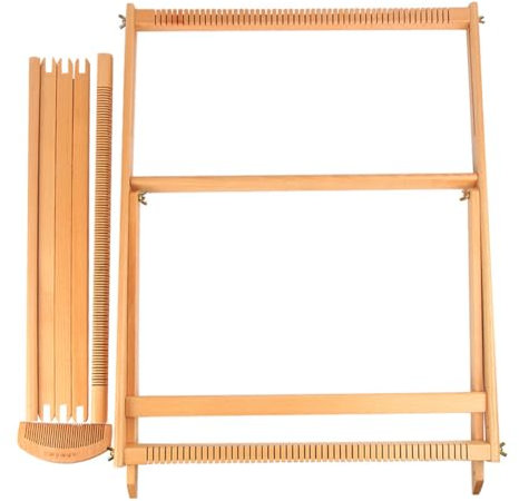 -Webbrett - Holznähte, Garnhandwerkswerkzeug | Großes Angebot An Textiles Lernspielzeug Für Kreative Kinder, Großer Rahmen Für Feinmotorische Fähigkeiten, Klassenzimmerkunstartikel Für Mädchen Jun