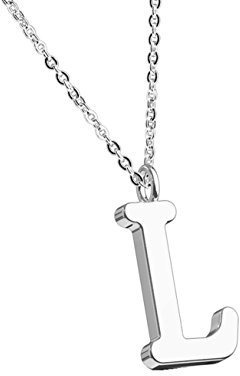 beyoutifulthings Halskette Anhänger ALPHABET INITIALEN Kette Damen-Halskette Schmuck Collier Edelstahl Silber Roségold