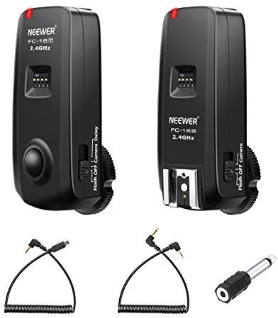 Neewer FC-16 3-in-1 2.4G 16 Channels Wireless Remote Flash Trigger Compatible with Sony A9II A9 A7RIV A7RIII A7RII A7R A7III A7II A7 A7SII A7S A6600 A6500 Sony DSLR Cameras
