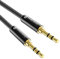 Syncwire Aux Kabel 3.5mm Audio Kabel - 0.5m Klinkenkabel für Kopfhörer, Apple iPhone iPod iPad, Echo Dot, Heim/KFZ Stereoanlagen, Smartphones, MP3 Player und Mehr - Nylon, Schwarz