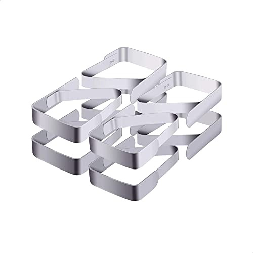 EUROXANTY Pinzas Sujetamanteles | Pinzas para Mesas | Adaptable a Cualquier Mesa y Mantel | 6 x 5 x 1,5 Centímetros | Pack de 8 |